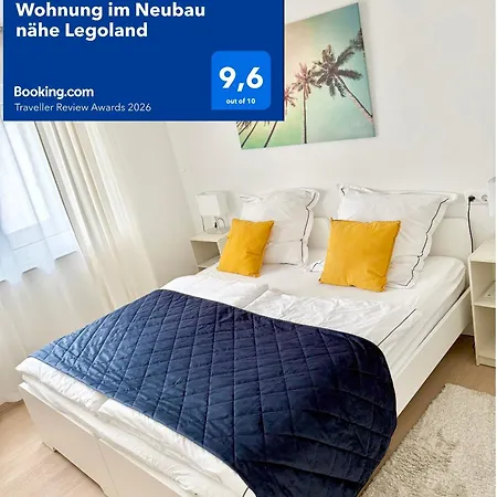 Strahlende Erdgeschoss-wohnung Im Neubau Naehe Legoland アパート